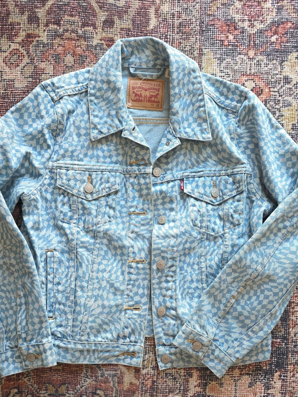 LEVI'S | $90 Harper Geo Trucker Denim Jacket - Picture 6 of 10